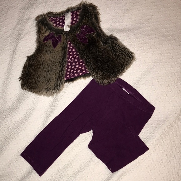 Macy's Other - Baby Girls Faux Fur Set